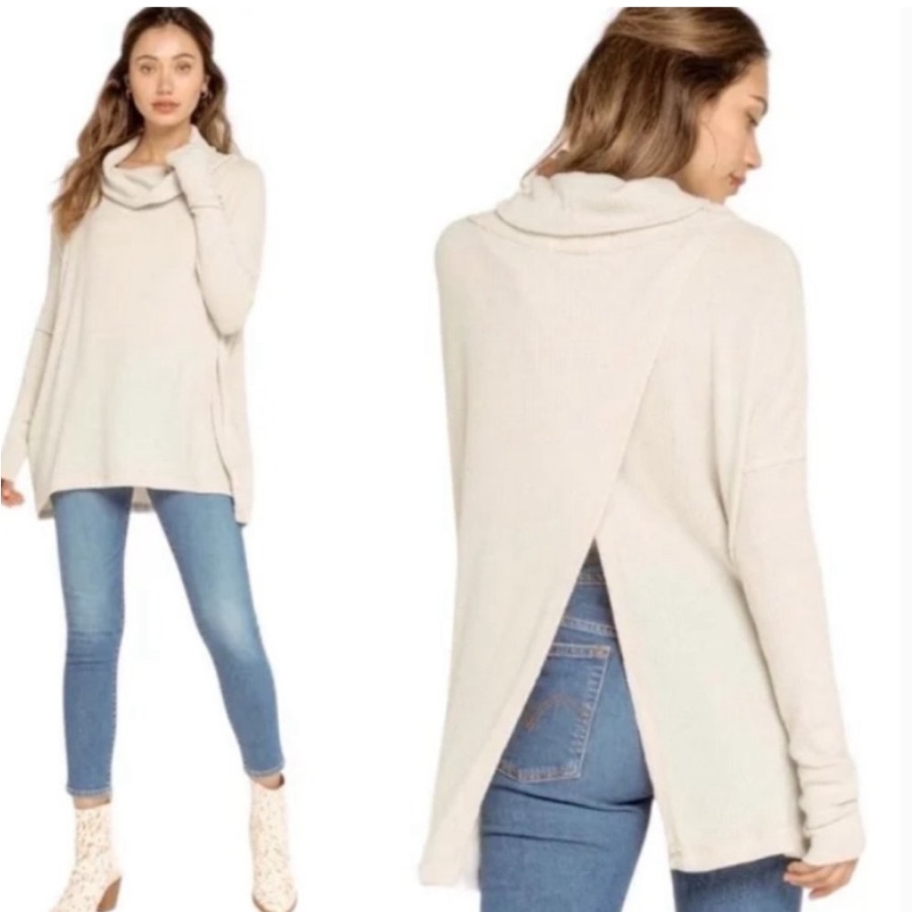 Free People | Juicy Long Sleeve Cowl Neck | Stone Cold